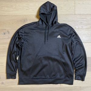 Adidas Black Gray Climawarm Hoodie
